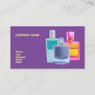GRUNDLEGENDE GESCHÄFTSKARTENVORLAGE Parfums Visitenkarte