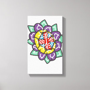 Grundlegende heilige Mandala Leinwanddruck