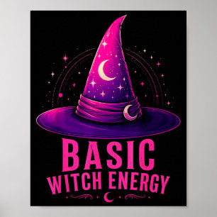 Grundlegende Hexen-Energie Halloween-Grafikdesign  Poster