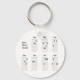 Grundlegende kleine Akkorde Schlüsselanhänger