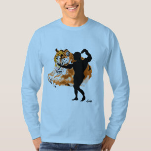 Grundlegende Langarm-T-Shirt : Tiger im Inneren T-Shirt