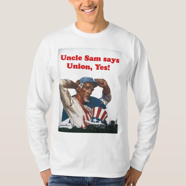 Grundlegende lange Hülse T-Shirt (Vorderseite)