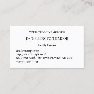 Grundlegende, minimale Visitenkarte