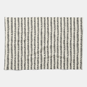 Grundlegende minimalistische Linien einfache locki Geschirrtuch