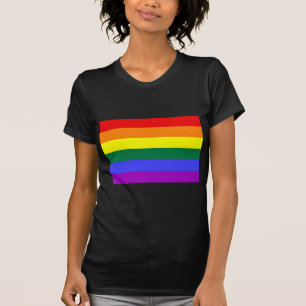 Grundlegende Regenbogen-Flagge T-Shirt