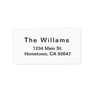 Grundlegende Rückgabebezeichnung Adressaufkleber