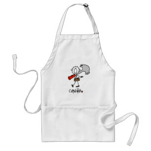 Grundlegende Stäbchenfigur Zimmermann T-Shirts und Schürze