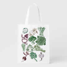 Grundlegende Tasche mit Bio Nahrungsmitteldruck