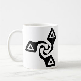 Grundlegende Tri Pfeile (Schwarzes) Tasse