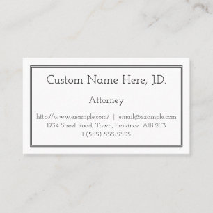 Grundlegende Visitenkarte