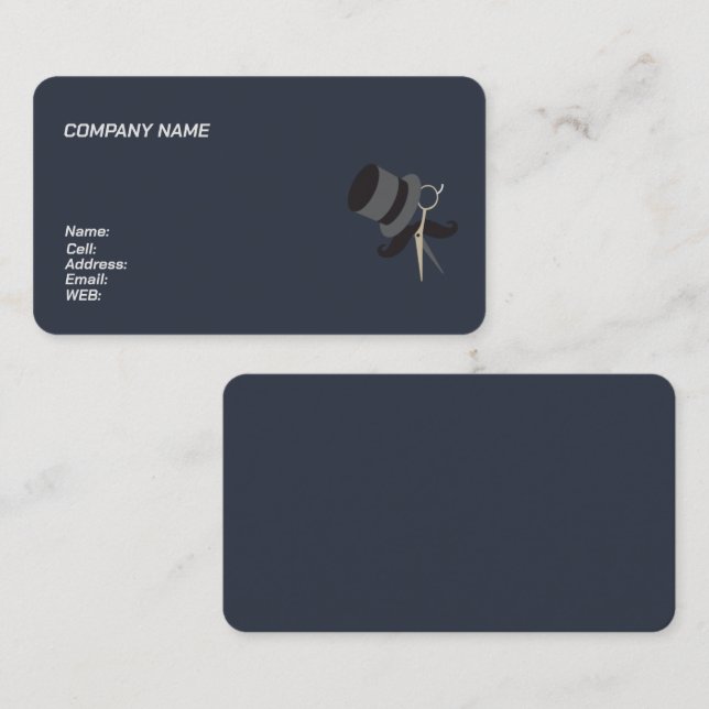 GRUNDLEGENDE VORLAGE FÜR DIE GESCHÄFTSKARTE VISITENKARTE (Vorne/Hinten)