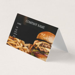 GRUNDLEGENDE VORLAGE FÜR GESCHÄFTSKARTENHAMBURGER