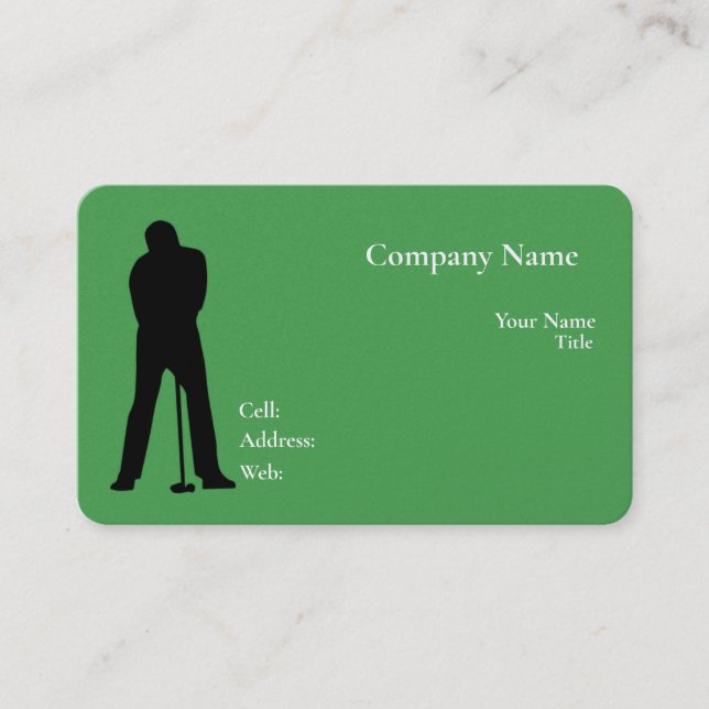 Grundlegende weiße Vorlage Business Card mit blaue Visitenkarte (Vorderseite)