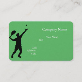 Grundlegende weiße Vorlage Visitenkarte Tennis