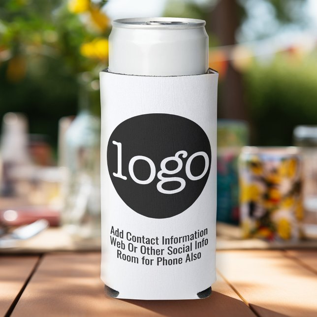 Grundlegende Werbung für Logos in Unternehmen oder Selters Dosenkühler (Add Your Logo to this promotional can cooler - no minimum order required!)