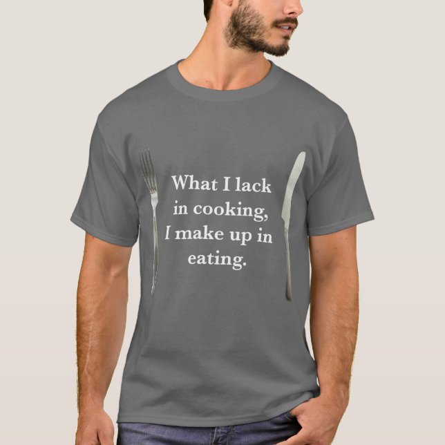 Grundlegenden dunklen T - Shirt kochen u. essend (Vorderseite)