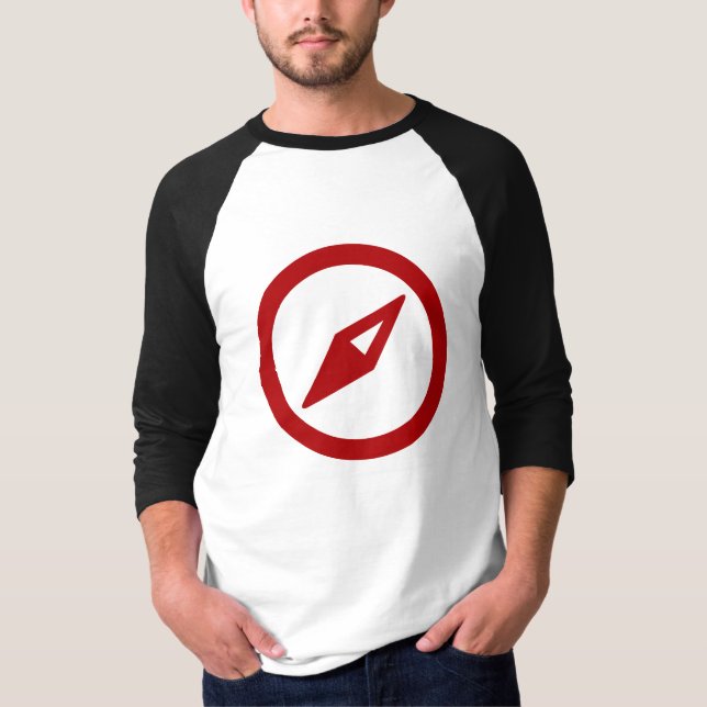 Grundlegender 3/4 HülseRaglan T-Shirt (Vorderseite)