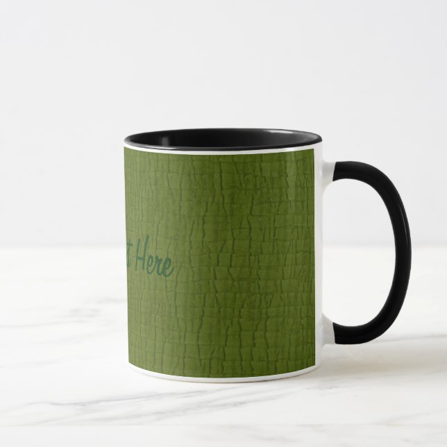 Grundlegender Avocado, Ihr Text hier Tasse (Rechts)
