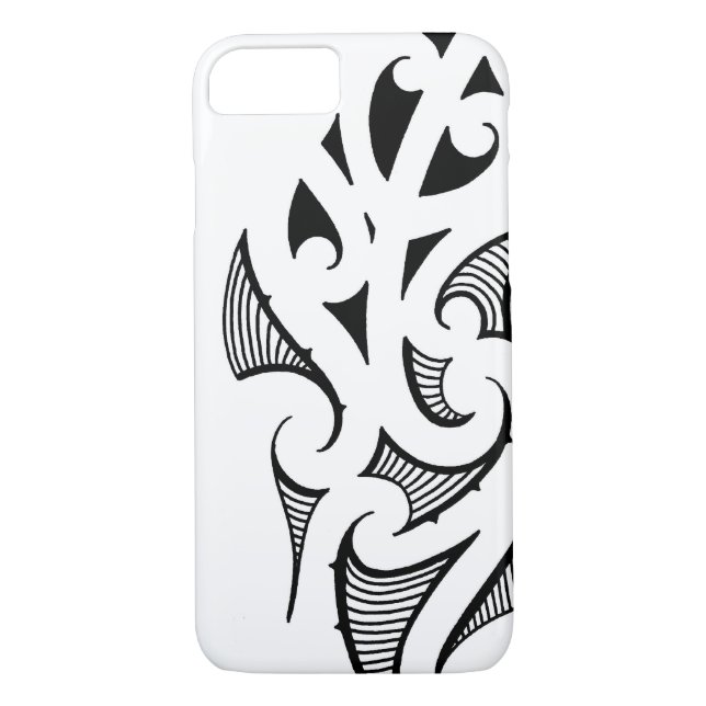 Grundlegender Entwurf des Maori- koru Formmusters Case-Mate iPhone Hülle (Rückseite)