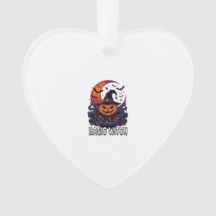 Grundlegender Hexen-Halloween-Kürbis-Halbmond-Kess Ornament