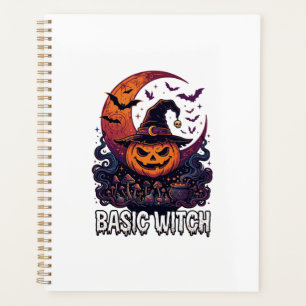 Grundlegender Hexen-Halloween-Kürbis-Halbmond-Kess Planer
