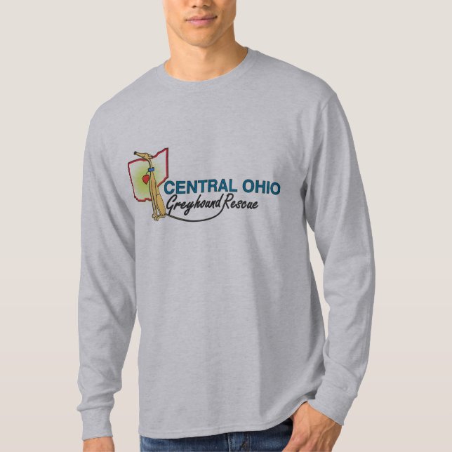 Grundlegender langer die Hülsen-T - Shirt der (Vorderseite)