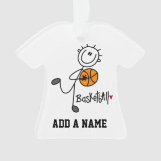 Grundlegender Strichmännchen-Basketball-Spieler Ornament