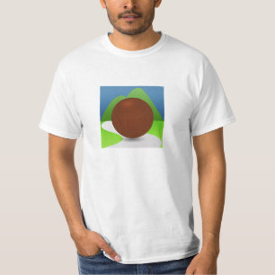 Grundlegender T - Shirt, Front und hintere Logos T-Shirt