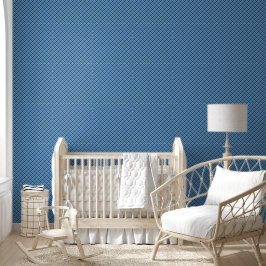 grundlegendes Blau/Babyblau Gingham Karo Tapete