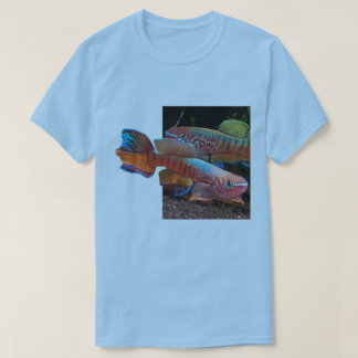 Grundlegendes blaues T-Shirt mit Gularis Killifish