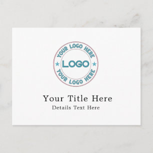 Grundlegendes Logo Custom Feiertagspostkarte