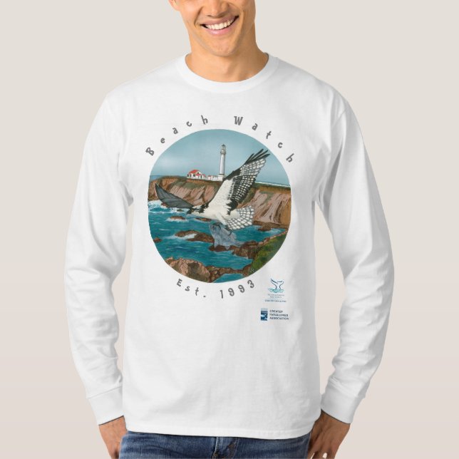 Grundlegendes LS-T-Shirt mit Nordküsteosprey-Front T-Shirt (Vorderseite)