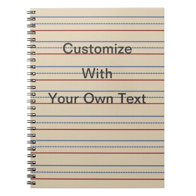 Grundlegendes Schulzeitung-Notizbuch Notizblock (Vorderseite)