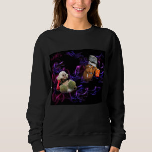 Grundlegendes Sweatshirt mit lustigem