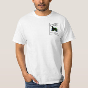 Grundlegendes T-Shirt mit Tucker auf der Rückseit