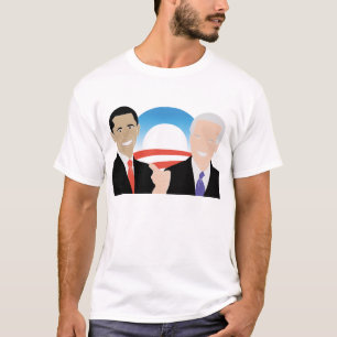 Grundlegendes T-Shirt Obama Biden '08