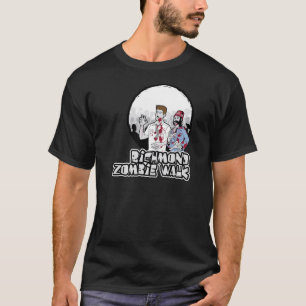 grundlegendes T-Stück des rva Zombiewegs dunkle T-Shirt