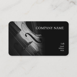 GRUNDLEGENDES TEMPLATE-GESCHÄFTSKARTE, VIOLIN. VISITENKARTE
