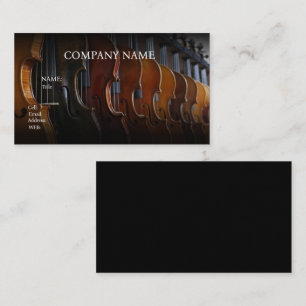 GRUNDLEGENDES TEMPLATE GESCHÄFTSKARTE, VIOLINE VISITENKARTE