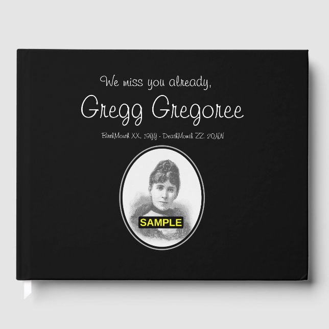 Grundlegendes und Schlichtes Memorial Gästebuch (Vorderseite)