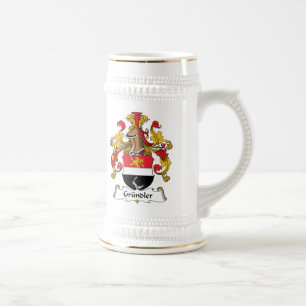 Grundler Familienwappen Bierglas