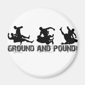Grundlinie und Pfund Magnet