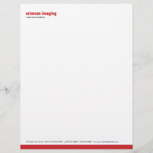 Grundlinien-Platten-Hochrot-Briefkopf Briefbogen