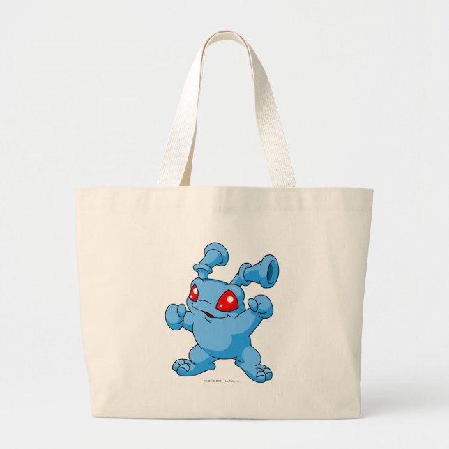 Grundo Blau Jumbo Stoffbeutel (Vorne)