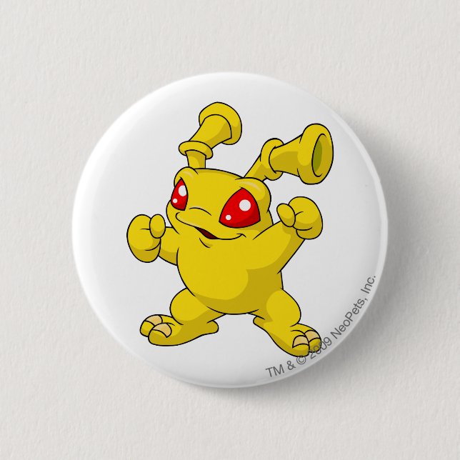 Grundo Gelb Button (Vorderseite)