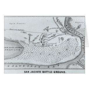 Grundplan des Kampfes von San Jacinto
