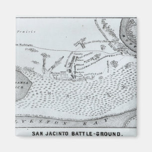 Grundplan des Kampfes von San Jacinto Magnet
