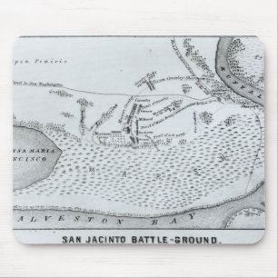 Grundplan des Kampfes von San Jacinto Mousepad