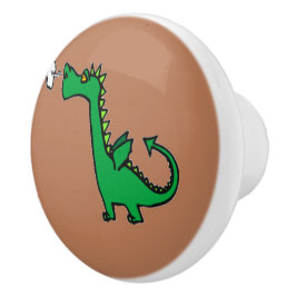 Gründrache Keramikknauf