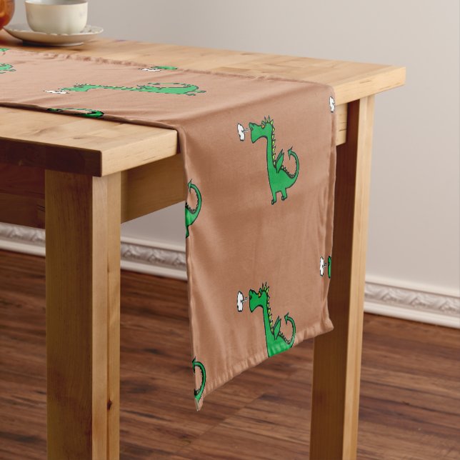 Gründrache Kurzer Tischläufer (Beispiel)